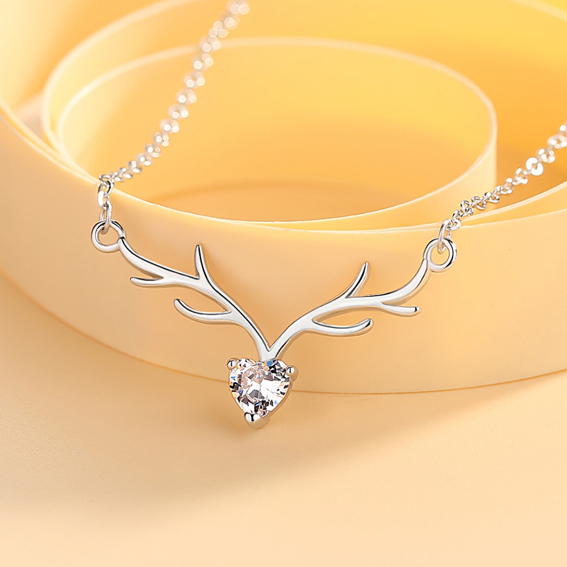 S925 Yilu usted collar de plata esterlina cadena clavícula femenina estilo Coreano elegante Mori simple Internet Joyería La celebridad