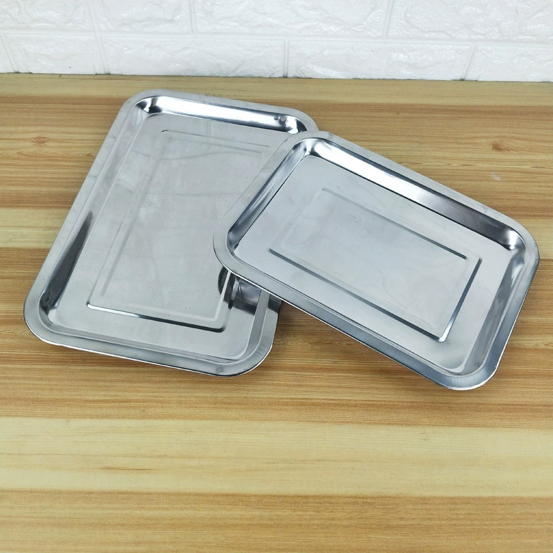 Поднос для барбекю из нержавеющей стали квадратный поднос отель шведский стол поднос ресторан кухня поднос производители фруктов поднос