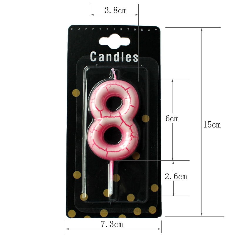 Nueva cáscara de huevo crack vela digital creativo cumpleaños DIY pastel hornear vela de cumpleaños digital