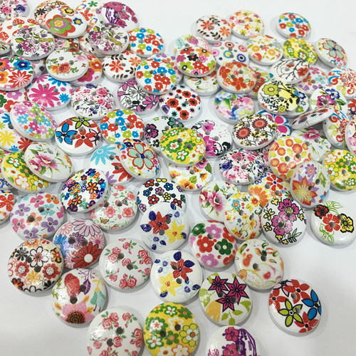 Factory direct sales, high quality and low price, painted and printed buttons, wooden buttons for transportation, large quantities, preferential prices, wooden buttons