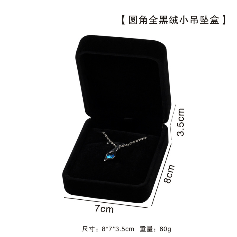 Caja de regalo para joyería anillo pulsera collar logotipo personalizado elegante