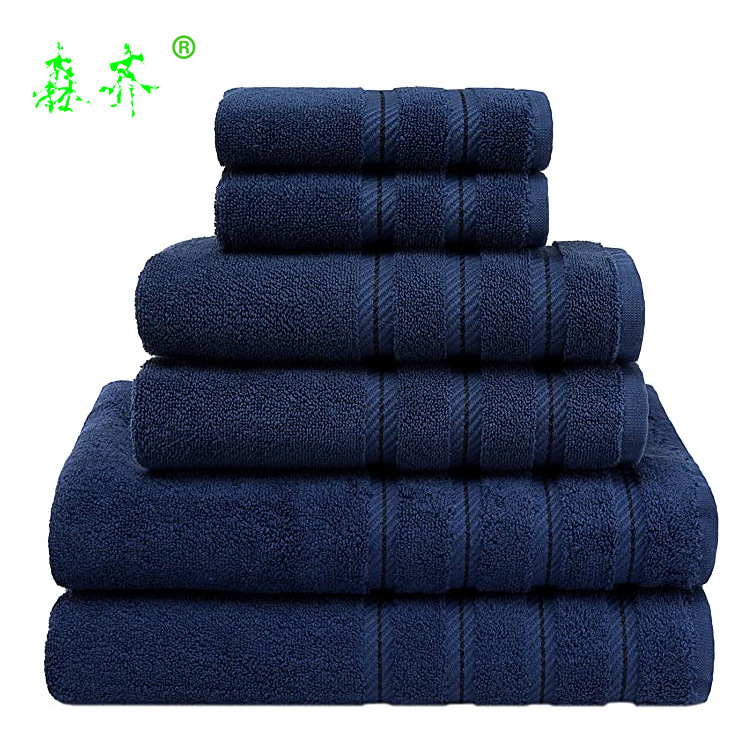Amazon Towel Wholesale Pure Cotton Gift Bath Towel Set Cross-Border Soft Long-Staple Cotton Hotel Bathroom Home
