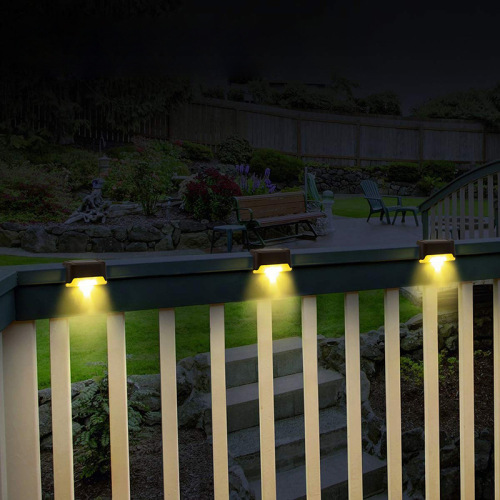 Solar Step Light Outdoor Wall Light Fence Light Waterproof Stair Light Garden Railing Light Solar Step Light