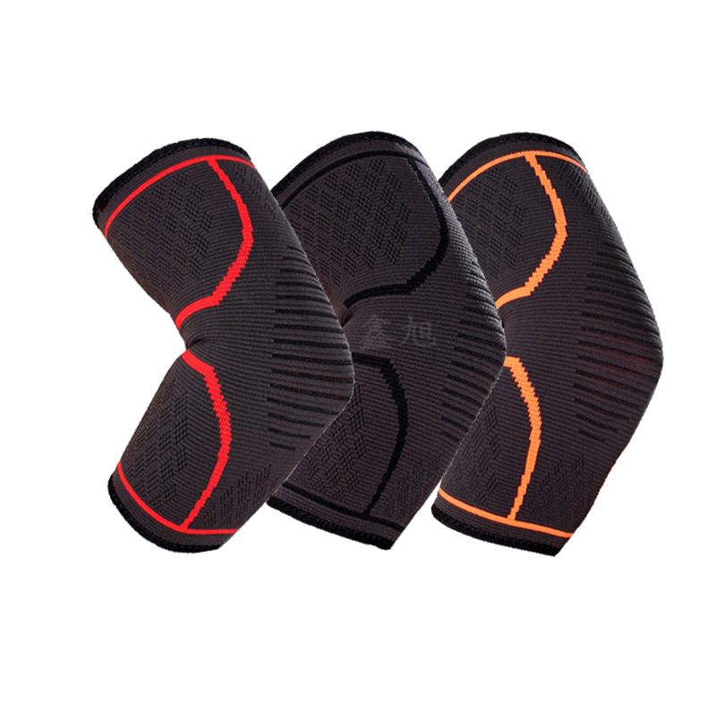 Deportes al aire libre codo brazo protección antideslizante transpirable de punto de nylon caliente presión correr fitness baloncesto levantamiento de pesas cuatro estaciones