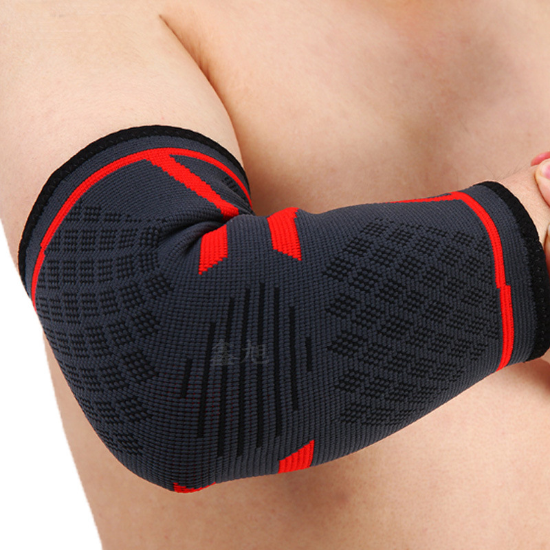Deportes al aire libre codo brazo protección antideslizante transpirable de punto de nylon caliente presión correr fitness baloncesto levantamiento de pesas cuatro estaciones