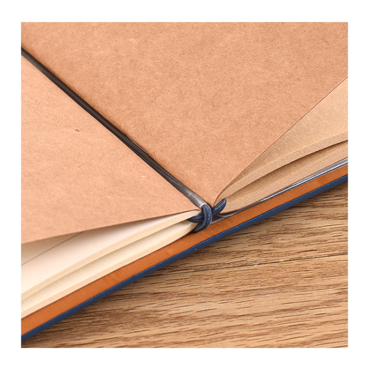 En stock A6 vintage correa de viaje TN libro de mano de negocios de hojas sueltas libro de diario naranja estudiante creativo