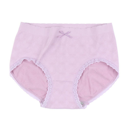 Jade Box 3.0 Underwear Women's Seamless Solid Color Lace Edge Naked Ammonia Mid-waist Moisture-Conducting Leg-Legging Boxed Briefs for Women