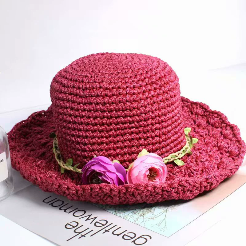 Silk summer silk threads, woven sun hat, pillow, handmade