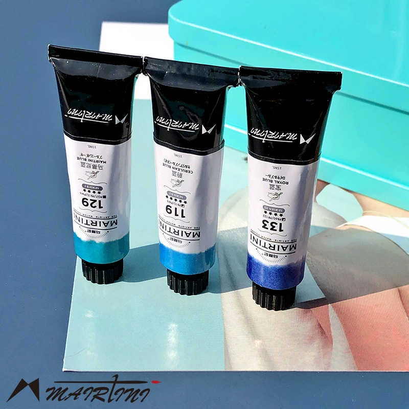 Палитра Blue из мартини, водорастворимая водная краска в широком диапазоне цветов, 15 мл