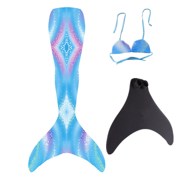 Traje de Baño de Sirena para Niños, Estilo Europeo y Americano 2020, Disfraz de Cola de Pez, Regalo, Puede Equiparse con Aletas, Alta Elasticidad para Bebés y Niños