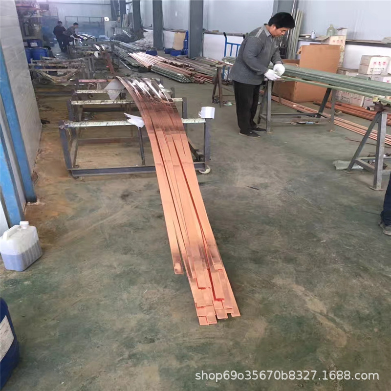 供应镀铜铁50*5 16X2500镀铜钢棒 垂直接地极银川 铜层0.254mm