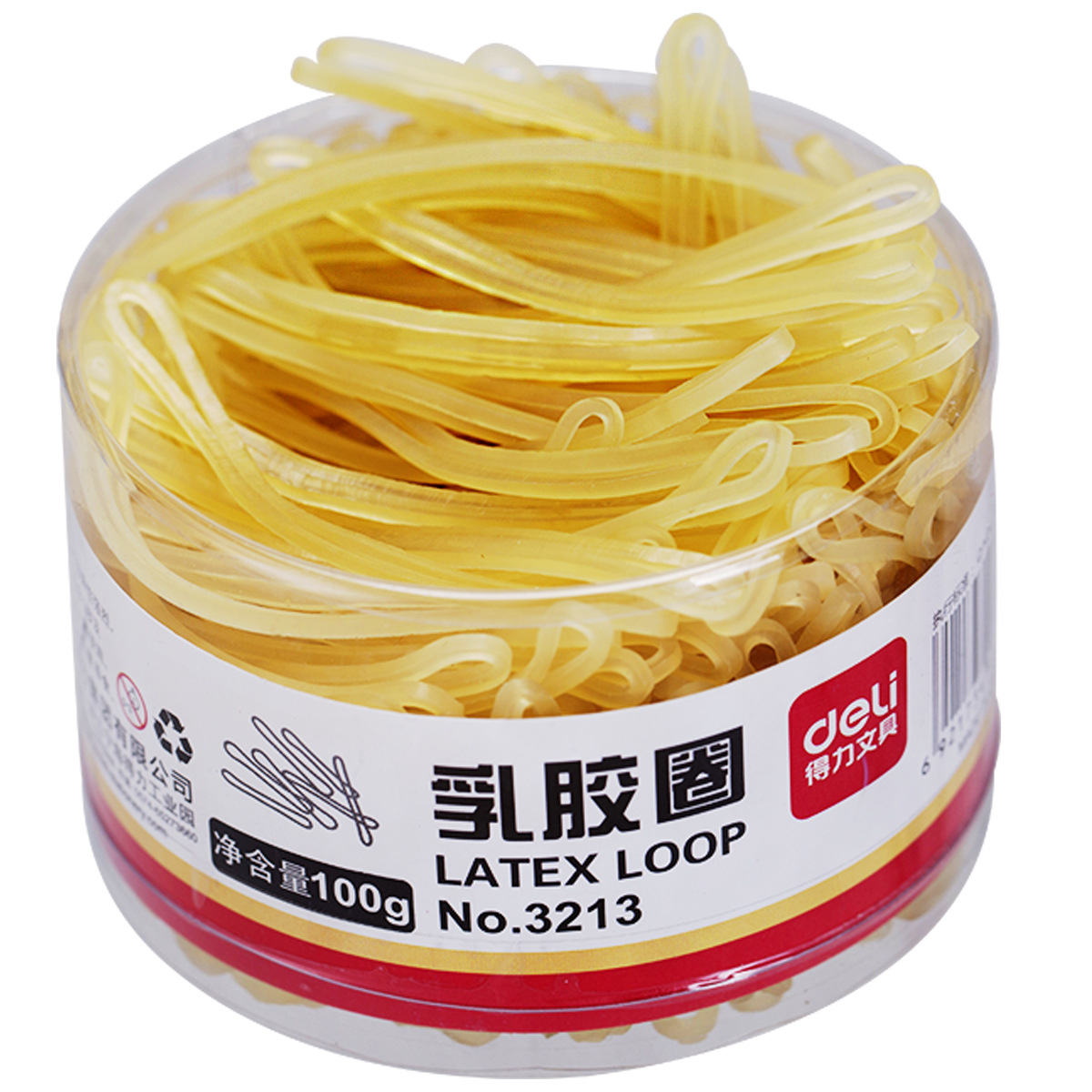Deli 3213 caucho anillo de látex Oficina suministros financieros 100g/tubo