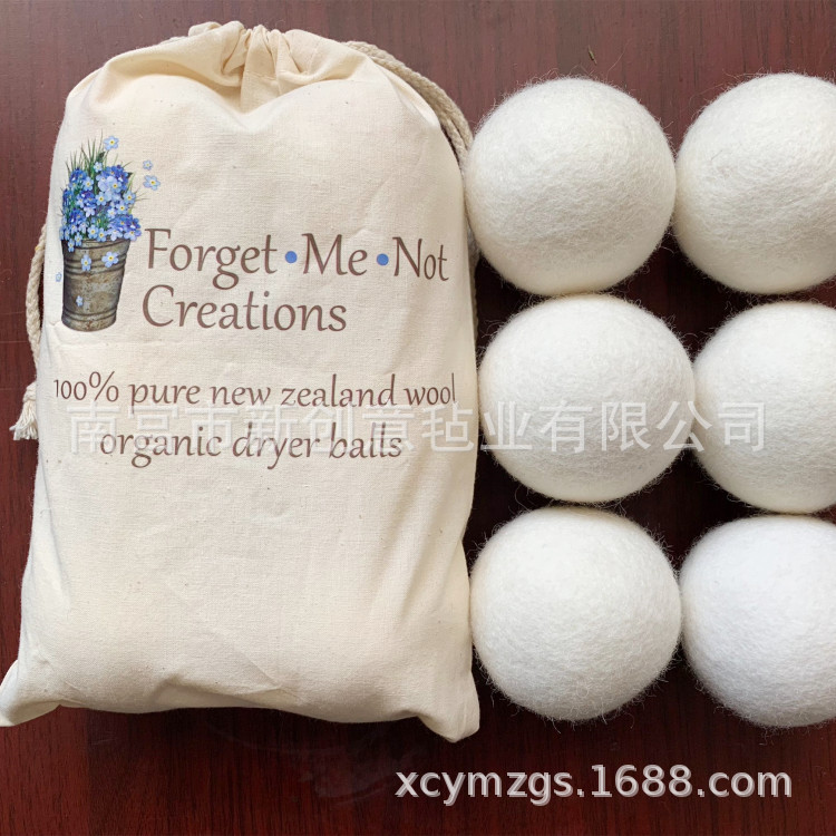 厂家供应 新西兰羊毛干燥球 除皱 洗护 吸潮羊毛毡球