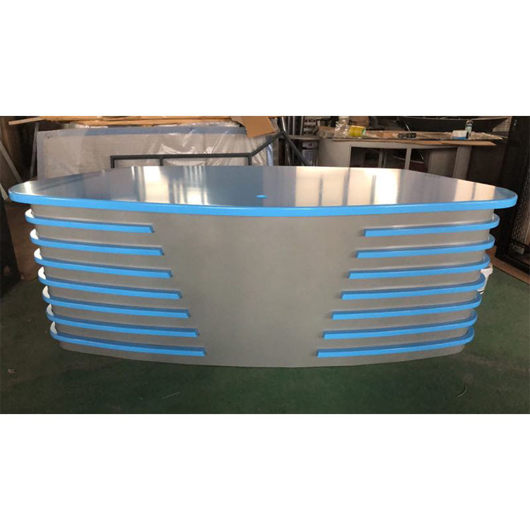 News broadcasting desk, virtual studio broadcasting station, campus TV broadcasting desk, in stock.