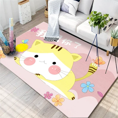 Bedside Carpet Tatami Fitness Floor, Avtomobil döşəmə paspasları - pink-acacia-cat-40x-60cm