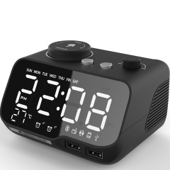 2023アマゾン熱売m9電子目覚まし時計スピーカー多機能ベッドラジオデスクトップ充電bluetoothオーディオ