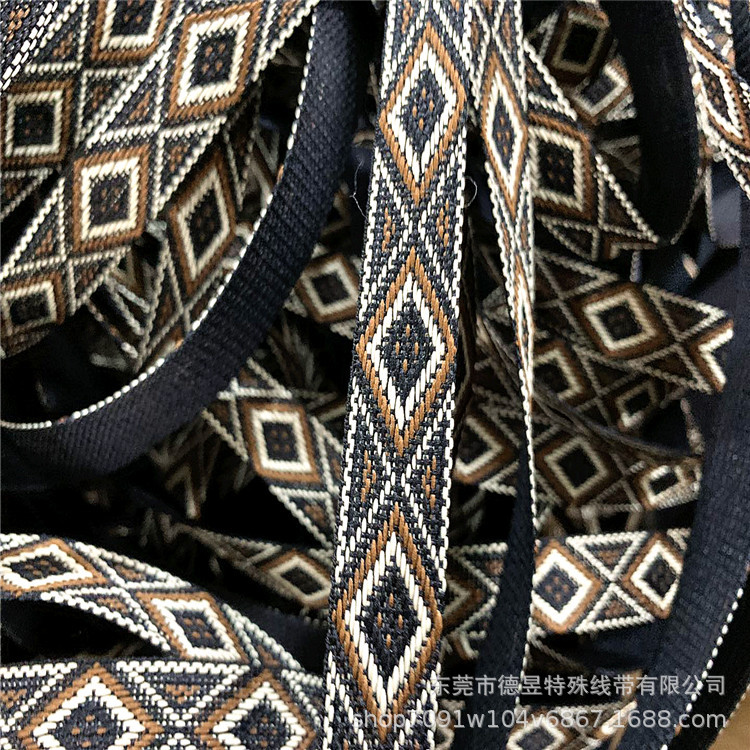 德昱织带民族风提花织带 提字英文字母织带服装辅料涤纶提花带