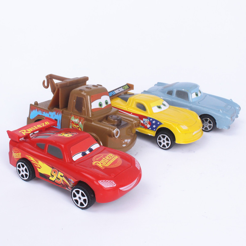 Large Car Story 4 Pack Cake Baking Birthday Ornaments Decorative Children's Toys