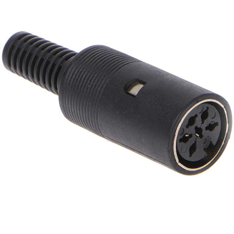 装配式大DIN5PIN母头电源插头电脑音频插头组装式5PIN母头接头