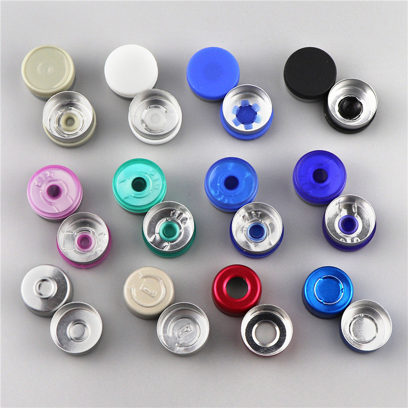 Manufacturer 13 teeth all kinds of Aluminum plastic cover Xilin bottle matching cover cosmetics essential oil bottle cap multi-color Aluminum plastic cover aluminum cover