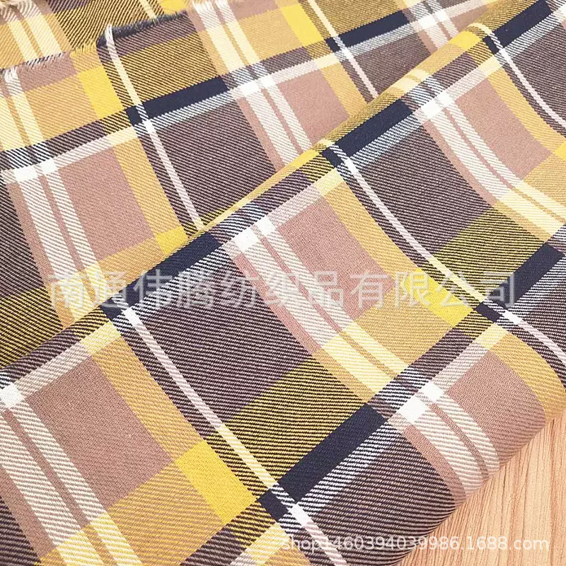 厂家直供全棉斜纹靛蓝布料格子/提花衬衫服装面料 纯棉靛蓝提花布