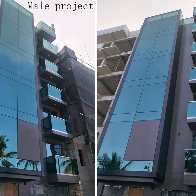 Производители профессионального дизайна, изготавливающие на заказ алюминиевые профили серии 140*65 для скрытых каркасных стеклянных фасадов из закаленного стекла для наружной отделки.