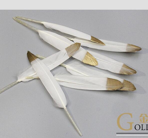 흰색 배경에 골드 팁