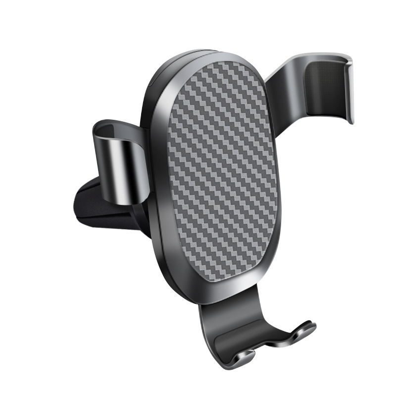 Soporte del teléfono móvil del coche dos en uno instrumento consola central salida de aire metal navegación del coche soporte de gravedad