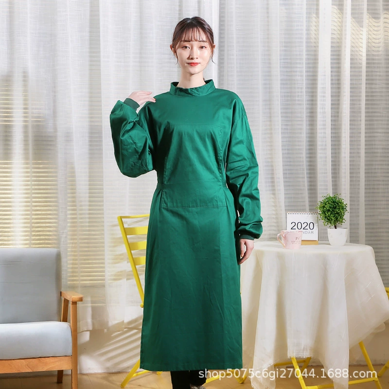 Хирургическая одежда из чистого хлопка для врачей, полуупаковка изоляционной одежды для мытья рук, мужская одежда для чистки, обратная одежда, комбинезон для полости рта «все включено»