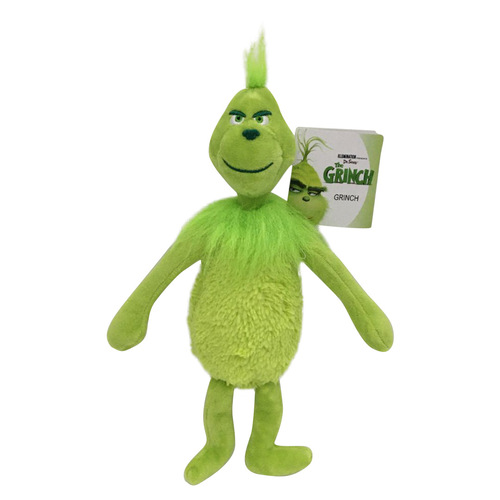 Heat transfer Christmas Grinch plush toy green Grinch children's cartoon figurine doll