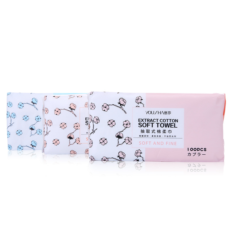 Toalla facial desechable 100 piezas 128 piezas toalla suave extraíble Toalla de limpieza toalla facial Toalla de limpieza al por mayor