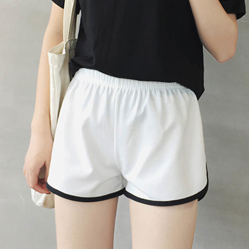 2024 pantalones cortos deportivos de verano para mujer nuevo estilo holgado estudiante fitness casual para correr pijama puesto de fondo de todo fósforo ropa de mujer image 5