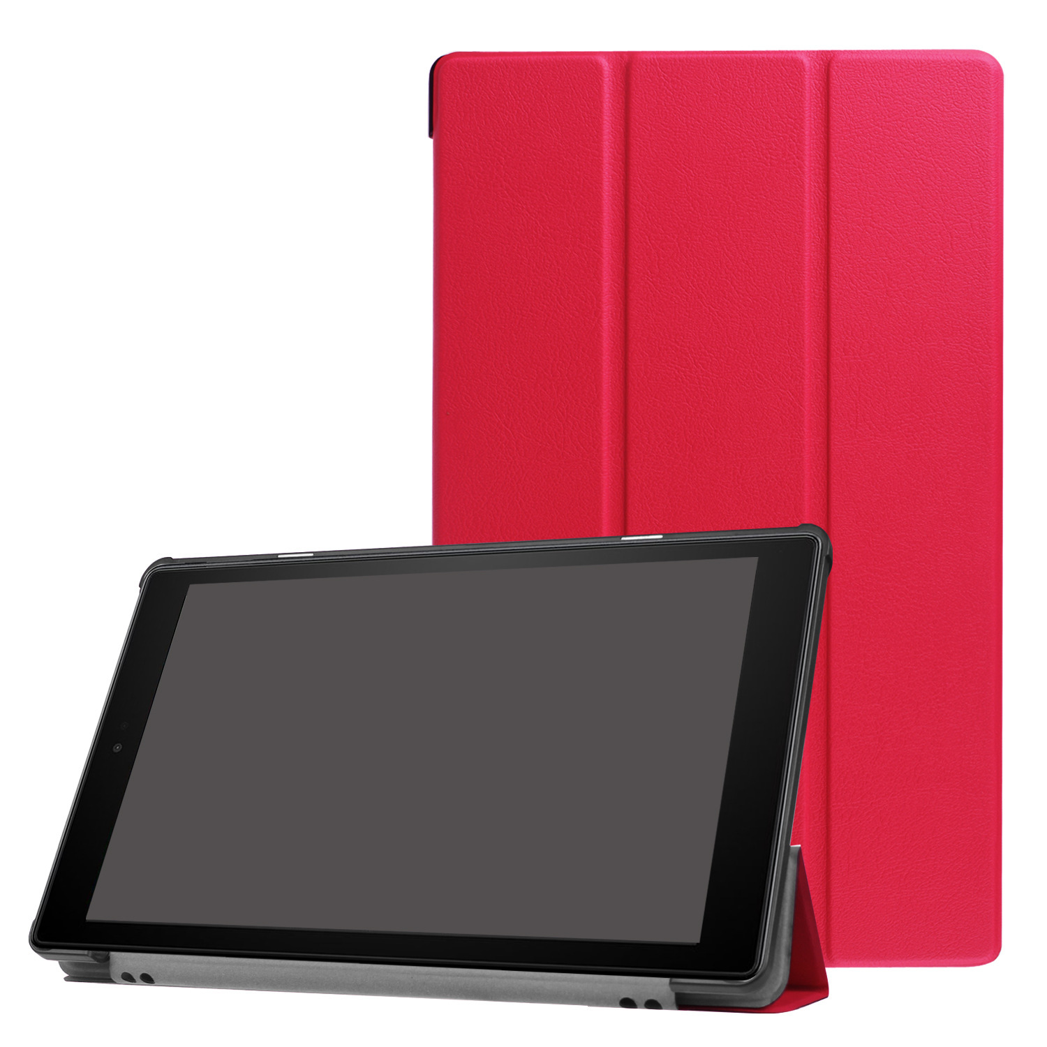For Amazon Fire HD10 tablet protective case 2019/2017 universal tri-fold leather case