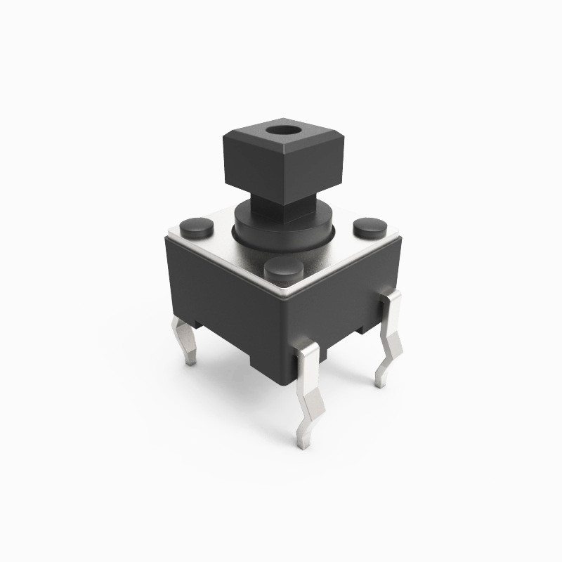 厂家直销6*6*7.3插式方头按键2.4头 高品质轻触开关 量大从优