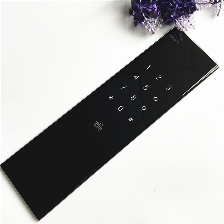 玻璃厂家供应门禁楼宇钢化玻璃 定 制生产各种尺 物理钢化精雕边