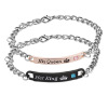 Fashionable bracelet for beloved with letters, European style, simple and elegant design, English letters