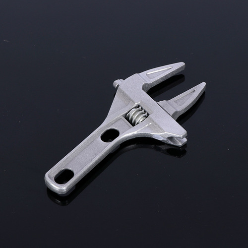 Short handle bathroom repair wrench wholesale large opening adjustable wrench washbasin drain hardware tool repair