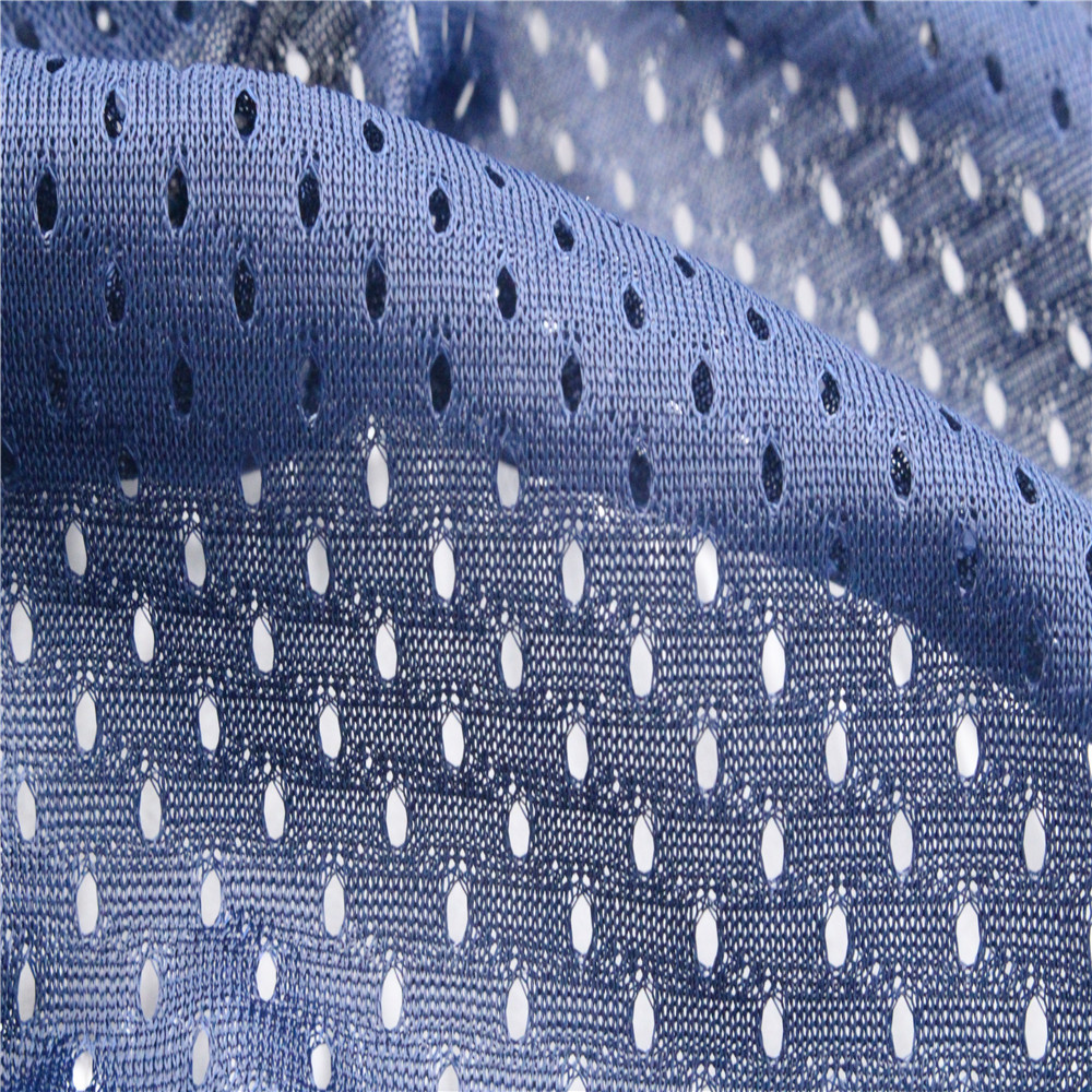 厂家11空1子弹头超薄内衬网布 运动服篮球服吸湿排汗