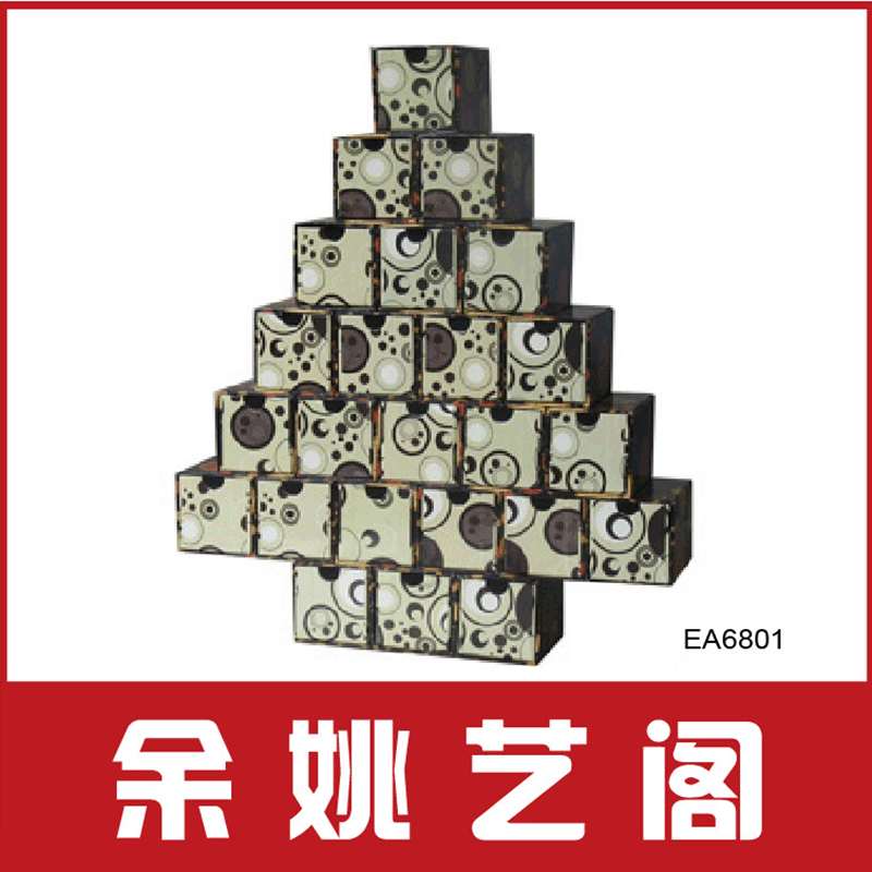 宁波厂家批发 时尚创意圣诞树小礼盒 正方形礼品盒