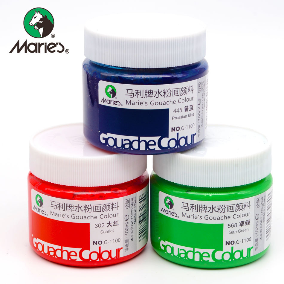Marley brand watercolor pigment 100ml art pigment watercolor painting pigment G1100 for students