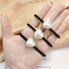 Korean Angelic Love Pearl Hair Tie Ins Fashionable Girl Hair Accessories Simple Hairstyle Hair Rubber Band Hair Accessory