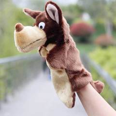 Hand puppet plush toy kindergarten story props Big Bad Wolf hand puppet parent-child cross-border 21 years new comfort doll