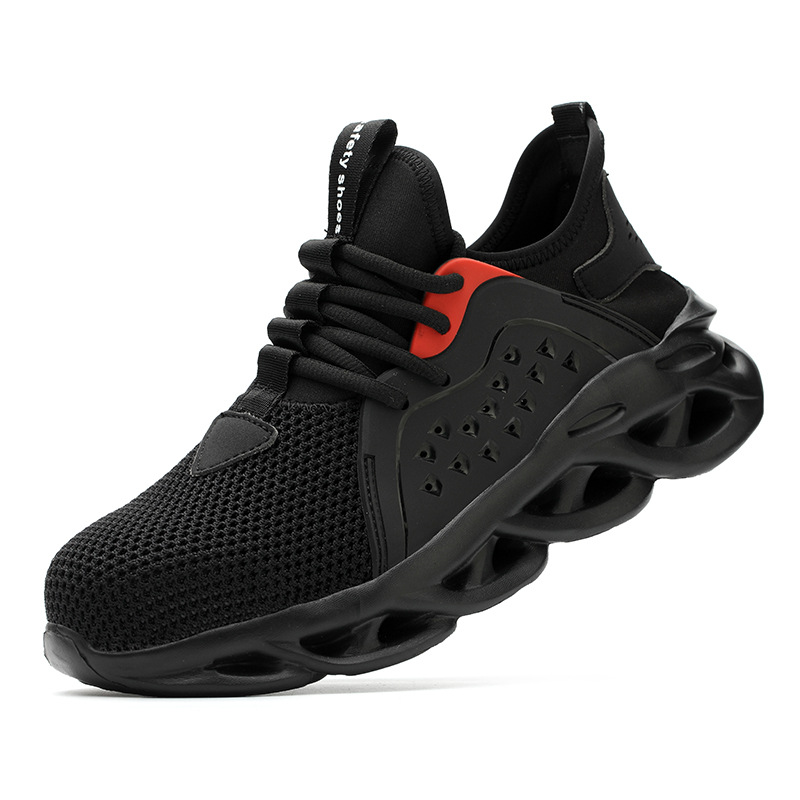 Transfronterizos zapatos de protección transpirable malla de verano de los hombres zapatos de seguridad ligeros zapatos de trabajo zapatos de seguridad