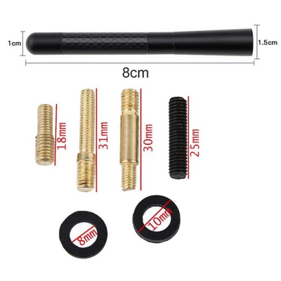 Mini car short antenna carbon | vehicle antenna