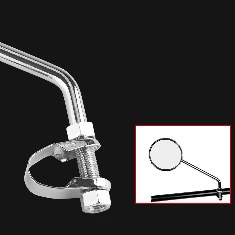 Flyquick comercio transfronterizo fábrica directa motocicleta coche eléctrico universal clásico espejo retrovisor redondo image 5