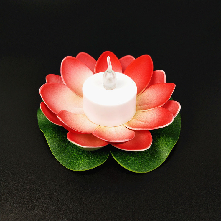 Suministro directo de fábrica dingcheng agua decoración lámpara actividad deseando lámpara con batería LED Lotus lámpara de loto estilo completo image 6