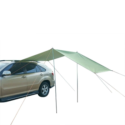 Factory direct supply car awning side awning outdoor camping car tail tent suv car side tent side tent canopy (Avtomobil yan çətirləri) - army-green-300150cm