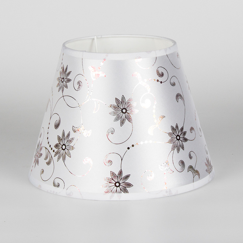 Pantalla de tela de 10 pulgadas para lámpara de mesa de noche, repuesto para proyectos hoteleros y hostales, carcasa de iluminación E27, accesorio de iluminación impreso