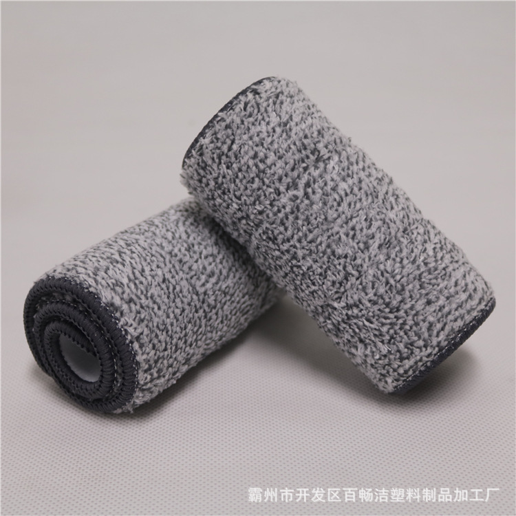 Manufacturer Produces Flat Mop Cloth, Replacement Cloth for Scraper Mop, Adhesive-Type Mop Cloth, Fine Fiber Mop Head