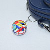 Football keychain, small pendant, 3.8cm, Birthday gift